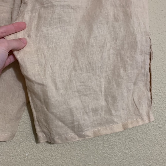 BCBGMAXAZRIA Beaded Linen Fabia Cargo Shorts - Picture 11 of 11